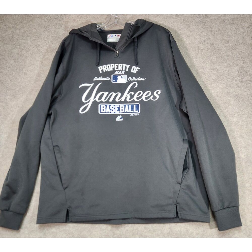 Majestic Authentic Property Of The New York Yankees Hoodie Size L